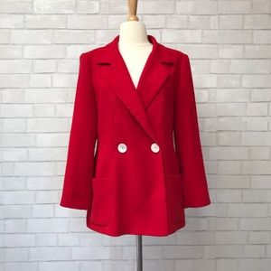 Zara Red 2 Button Blazer